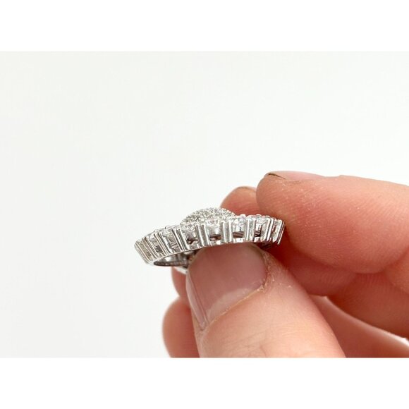 Stunning Art Deco Inspired Sterling Silver 925 Vintage Pendant Necklace - 18" - Picture 7 of 16